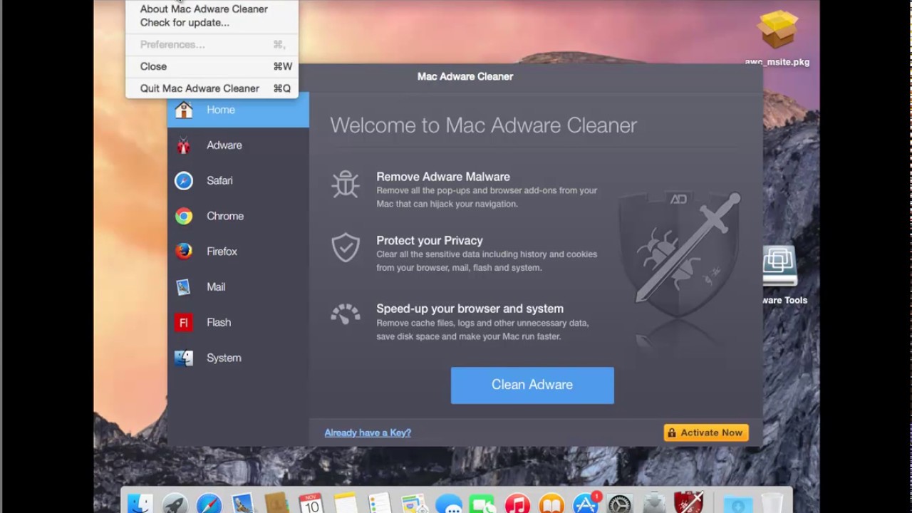 advacned mac cleaner spamware
